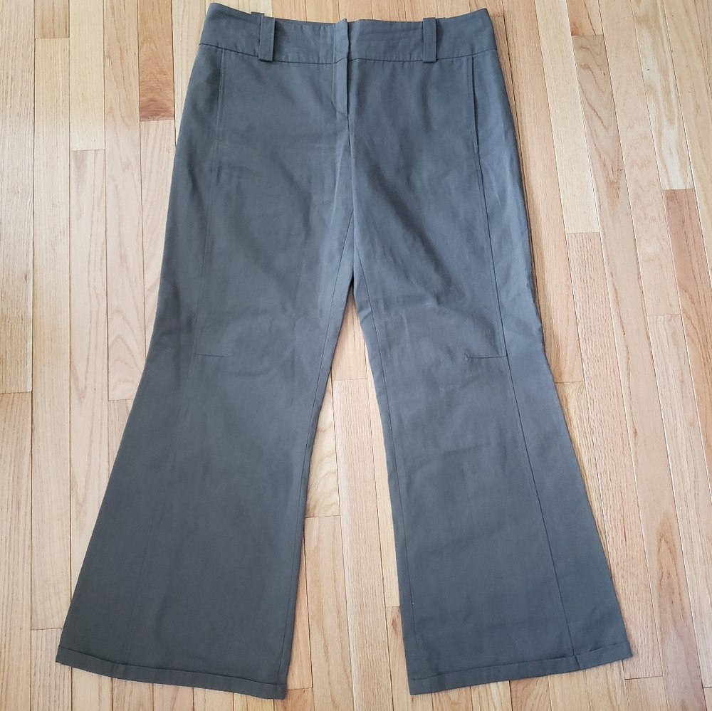 Annette Gortz Womens Wide Leg Pants Trousers Margo 46 Taupe Lagenlook Bootcut